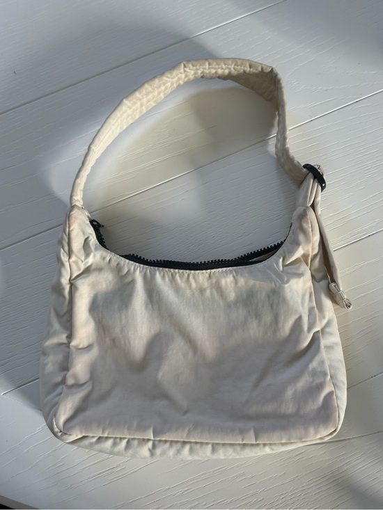 BAGGU Handbags - BAGGU Mini Nylon Shoulder Bag Ivory